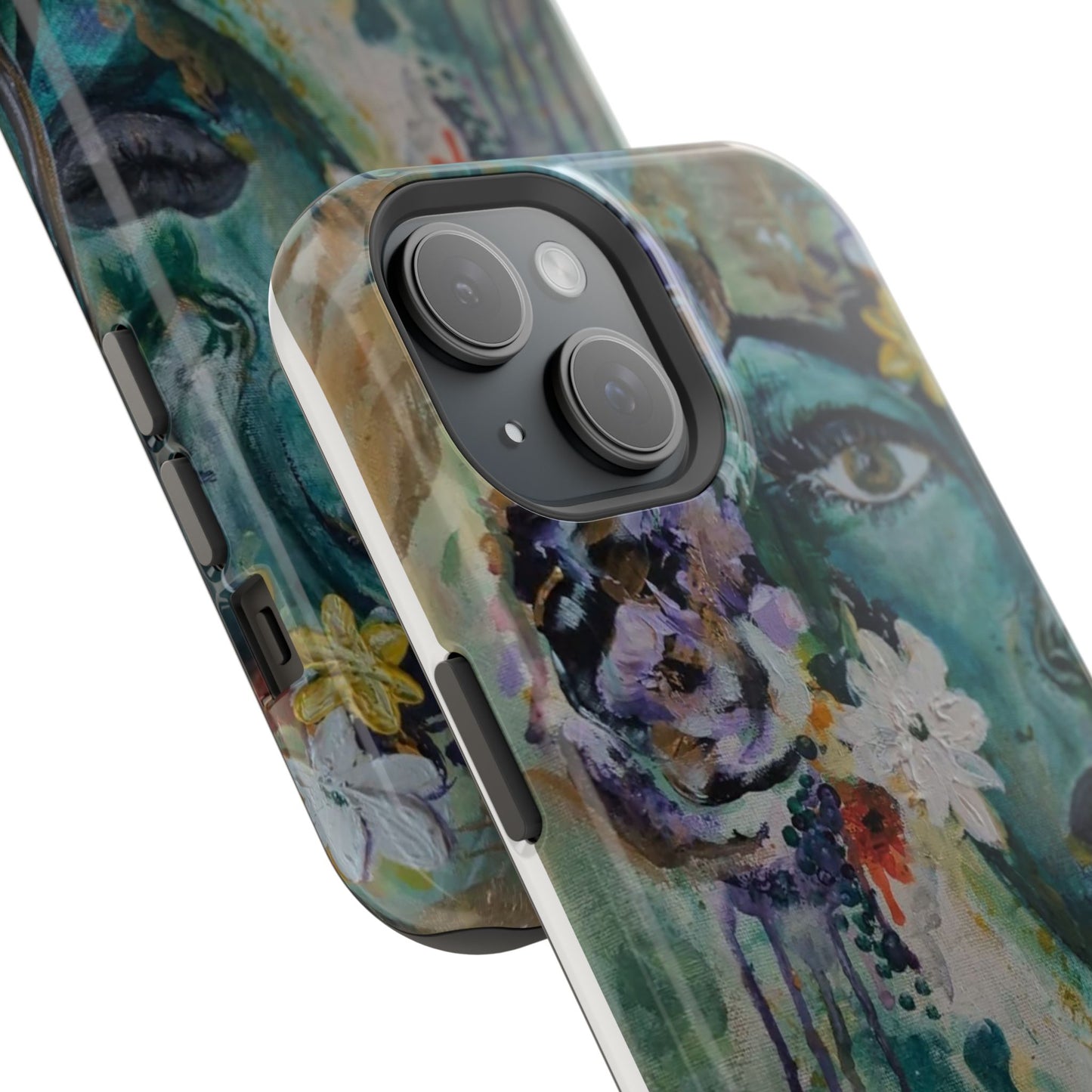 Artistic Magnetic Phone Case, Floral Phone Cover, Custom Tough Case, Unique Smartphone Protection, Gift for Art Lovers