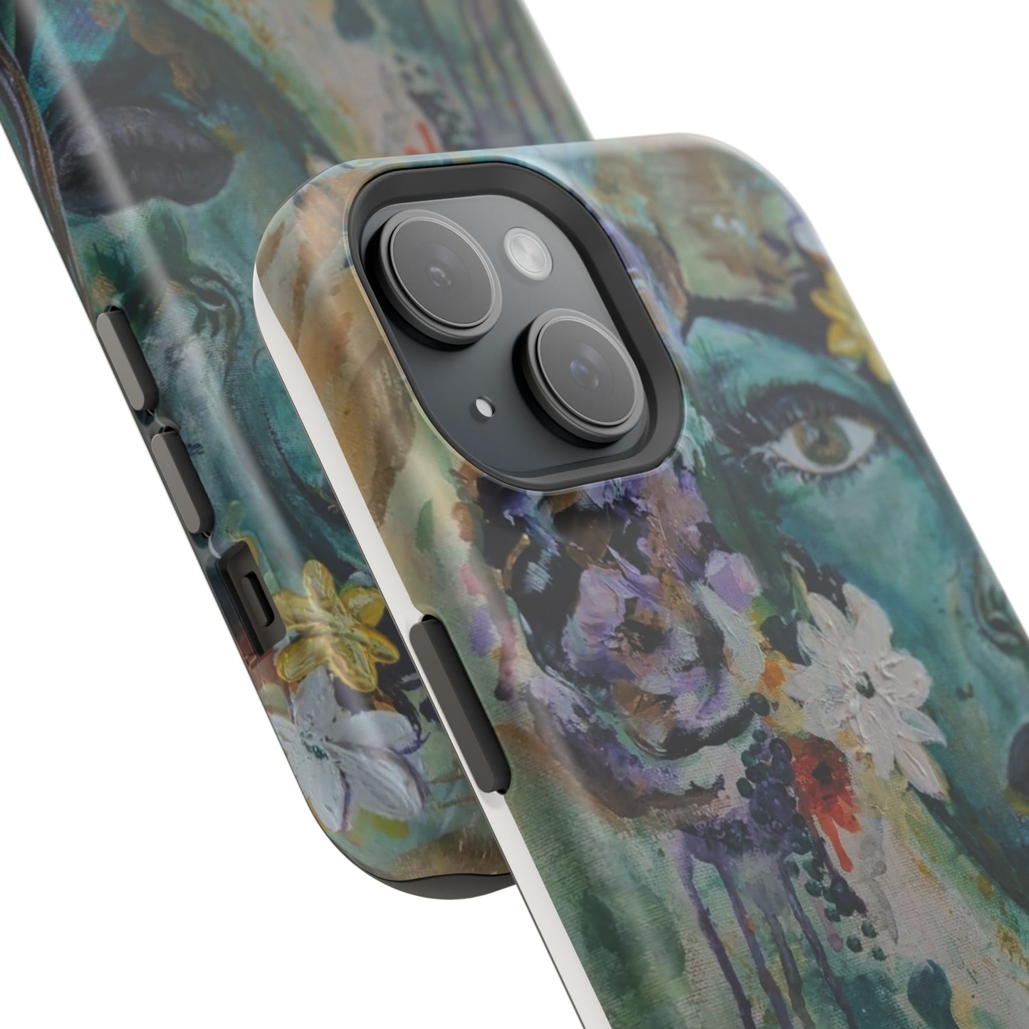 Artistic Magnetic Phone Case, Floral Phone Cover, Custom Tough Case, Unique Smartphone Protection, Gift for Art Lovers