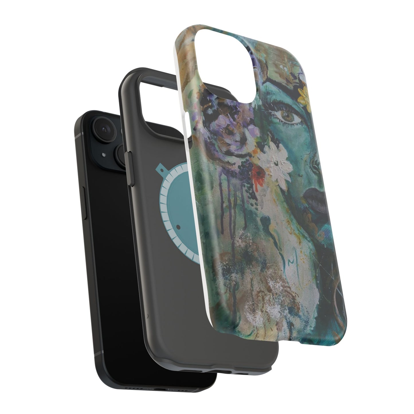 Artistic Magnetic Phone Case, Floral Phone Cover, Custom Tough Case, Unique Smartphone Protection, Gift for Art Lovers