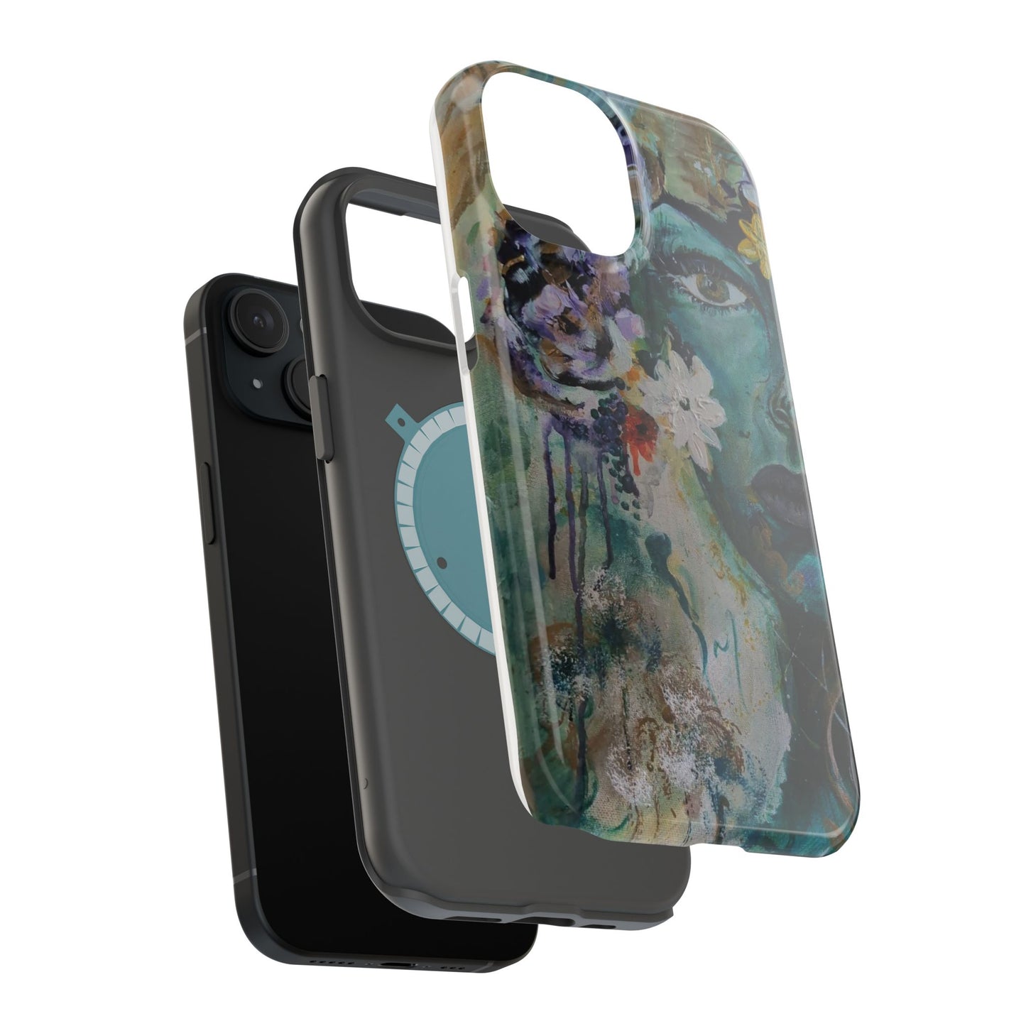 Artistic Magnetic Phone Case, Floral Phone Cover, Custom Tough Case, Unique Smartphone Protection, Gift for Art Lovers