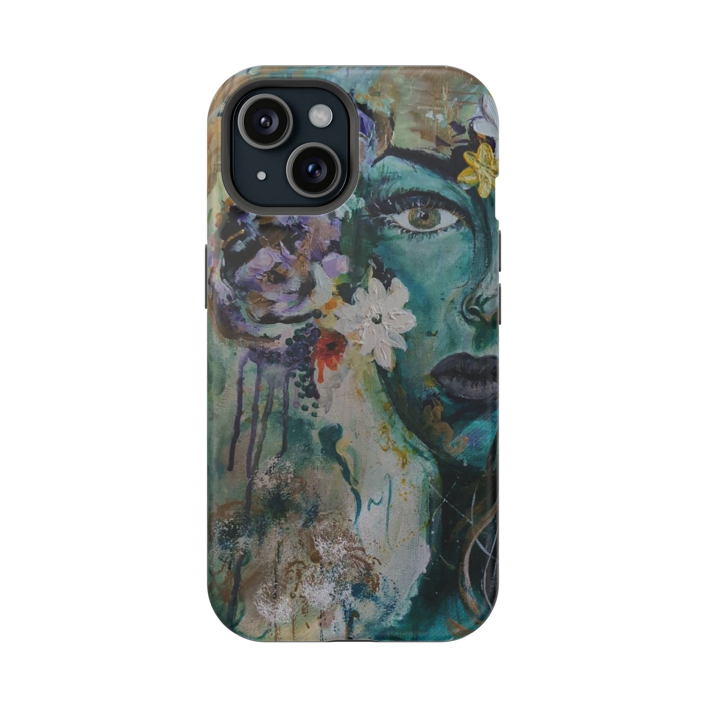 Artistic Magnetic Phone Case, Floral Phone Cover, Custom Tough Case, Unique Smartphone Protection, Gift for Art Lovers