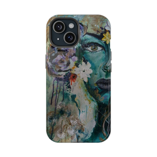 Artistic Magnetic Phone Case, Floral Phone Cover, Custom Tough Case, Unique Smartphone Protection, Gift for Art Lovers