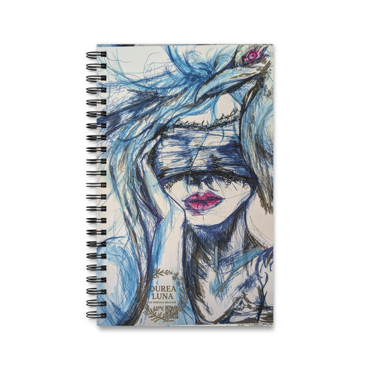 Artistic Spiral Journal, Creative Writing Notebook, Gift for Artists, Inspirational Diary, Unique Sketchbook