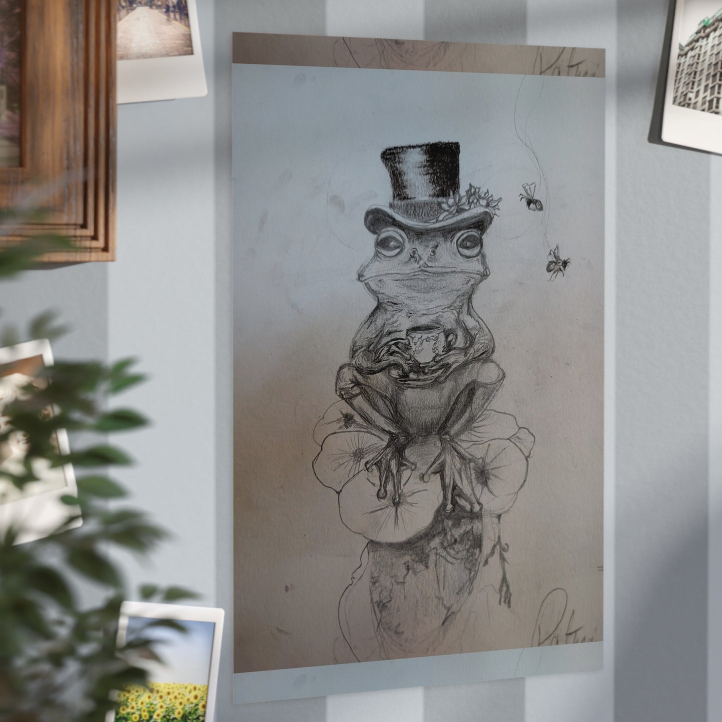 Whimsical Frog Art Print, Unframed Wall Decor, Nature Home Decor, Gift for Animal Lovers, Frog Illustration